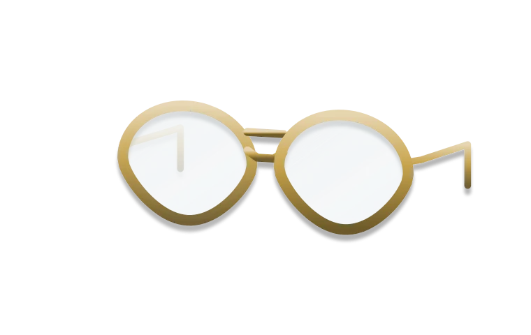 Strato optical frame in Gold